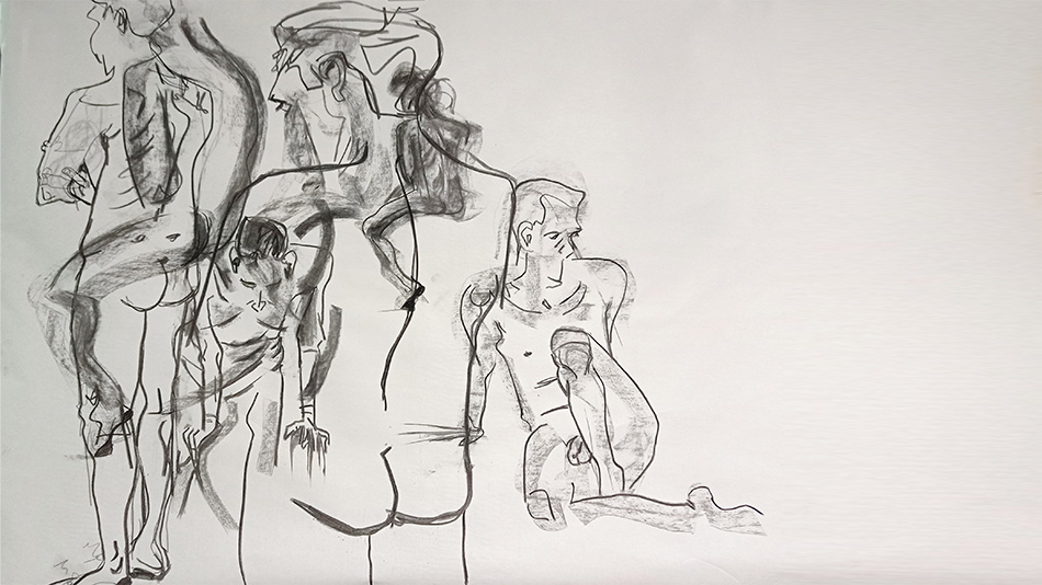 © Christelle Floret "Corpus, modèle vivant" avec Silvana Gallinotti