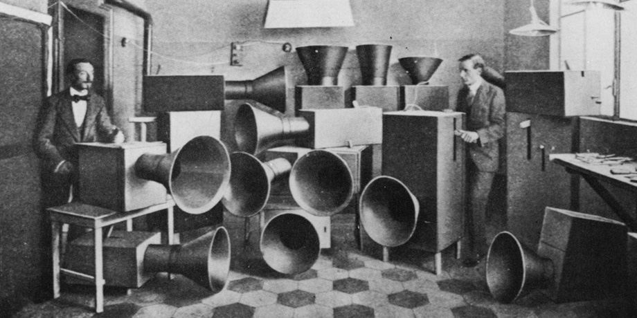 Russolo orchestra, 1921.
