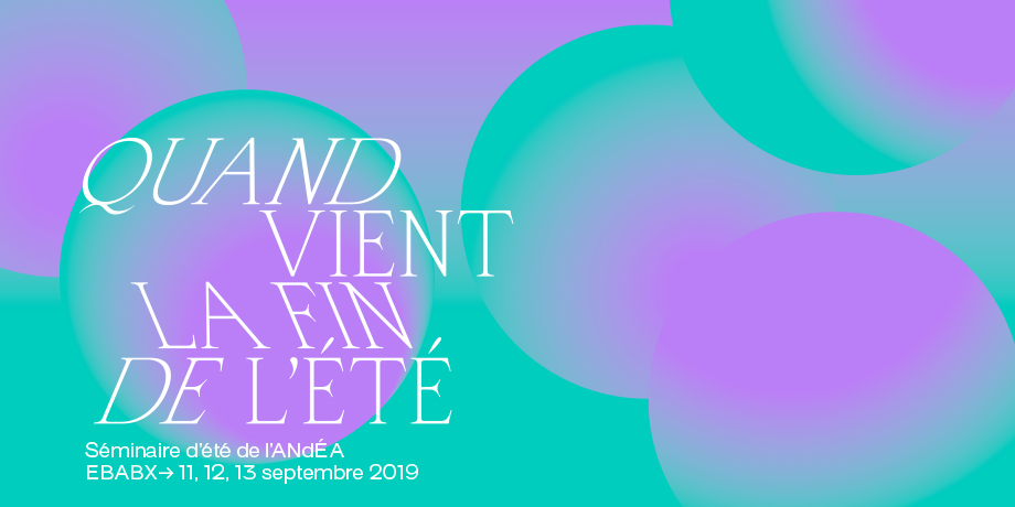 Séminaire d'été ANdEA