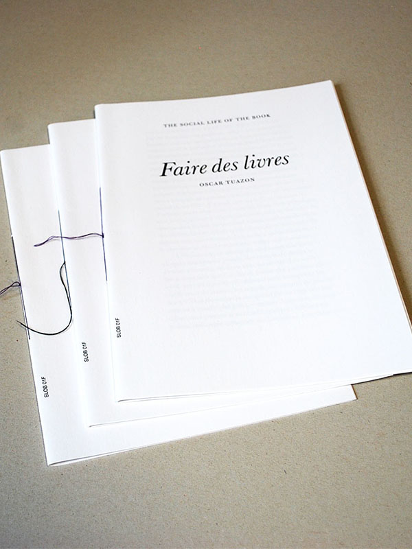 Faire des livres - SLOB