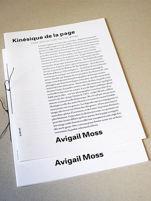 Kinésique de la page - SLOB