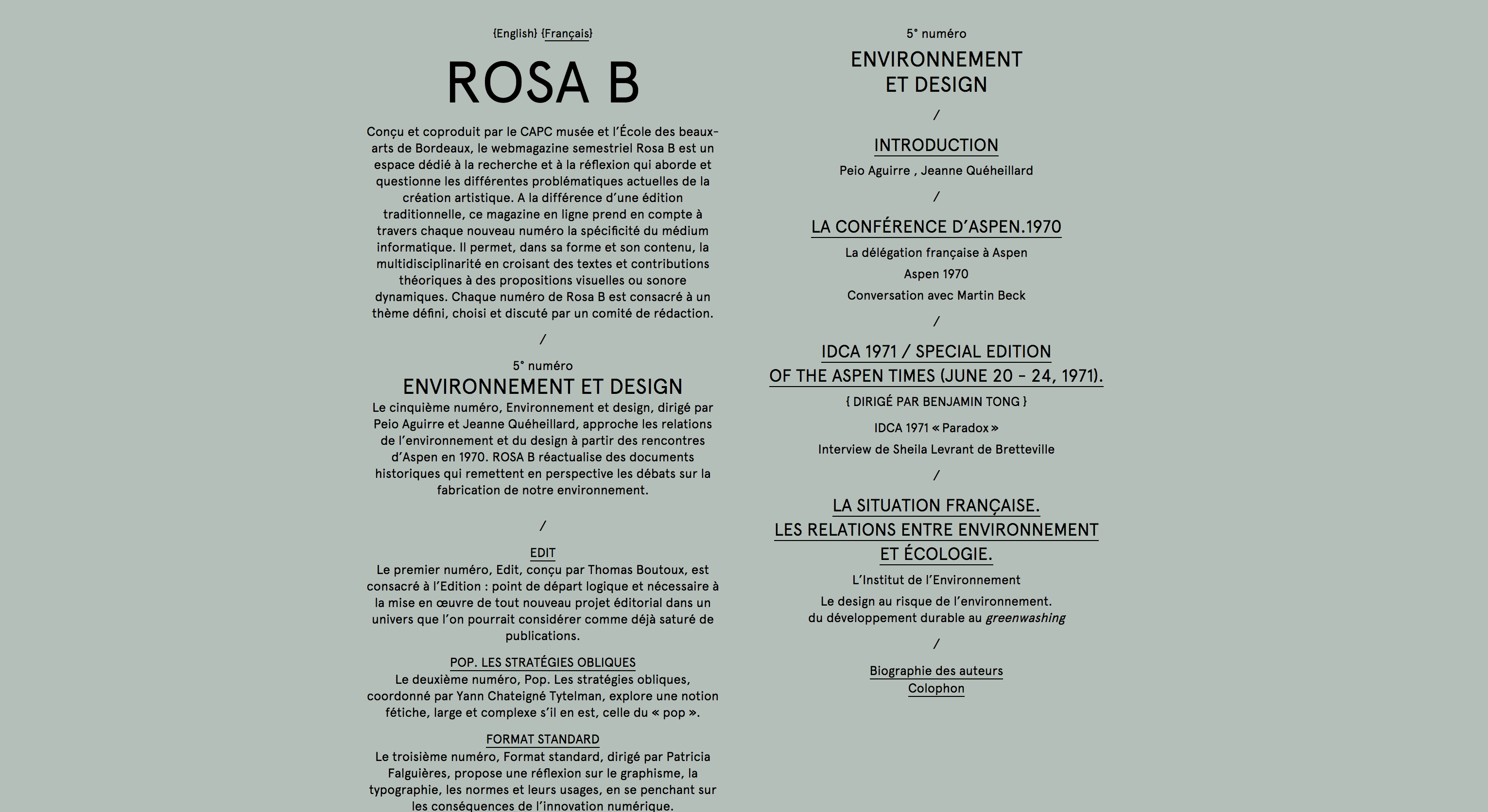 Environnement et design 01