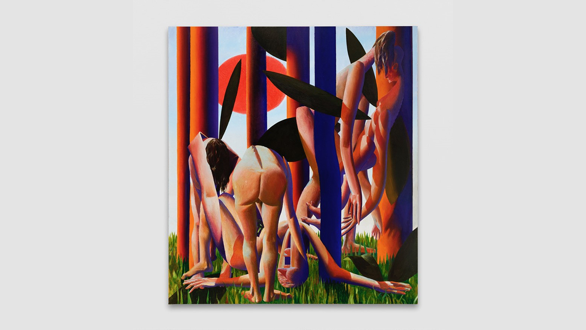 © Laurent Proux Dans la forêt II, 2021 Huile sur toile 200 x 180 cm