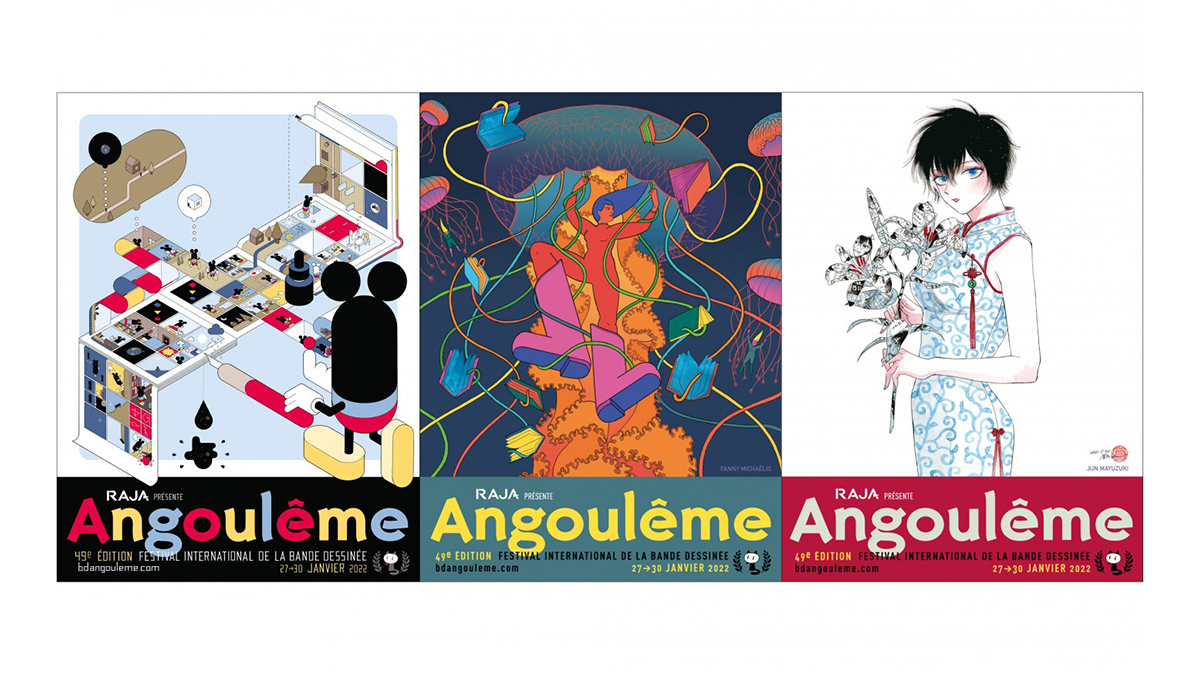 Affiches du festival de la Bande dessinée - https://www.bdangouleme.com/affiches-officielles-2022