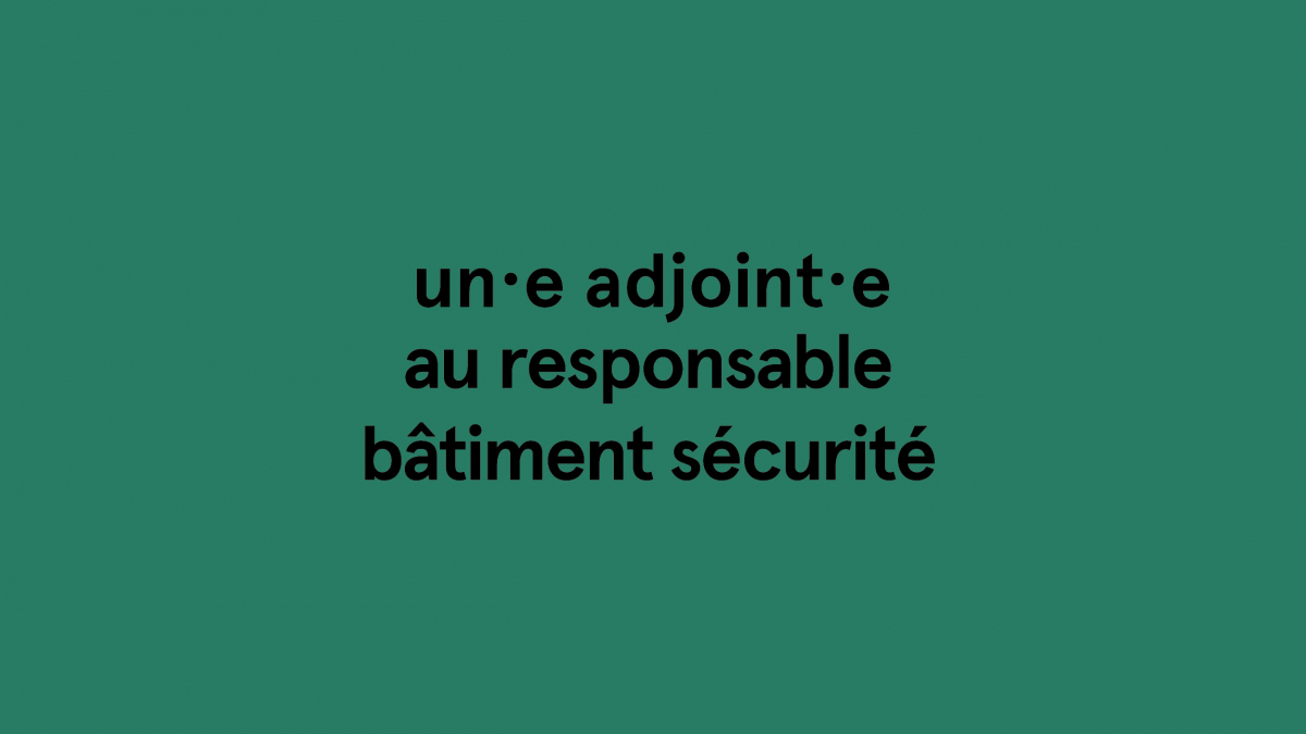 recrutement adj. resp. bâtiment sécurité