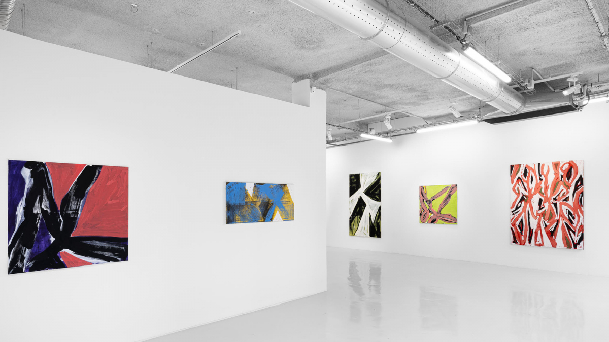 vue de l’exposition Favourite Descending Intervals Galerie Sator novembre décembre 2024