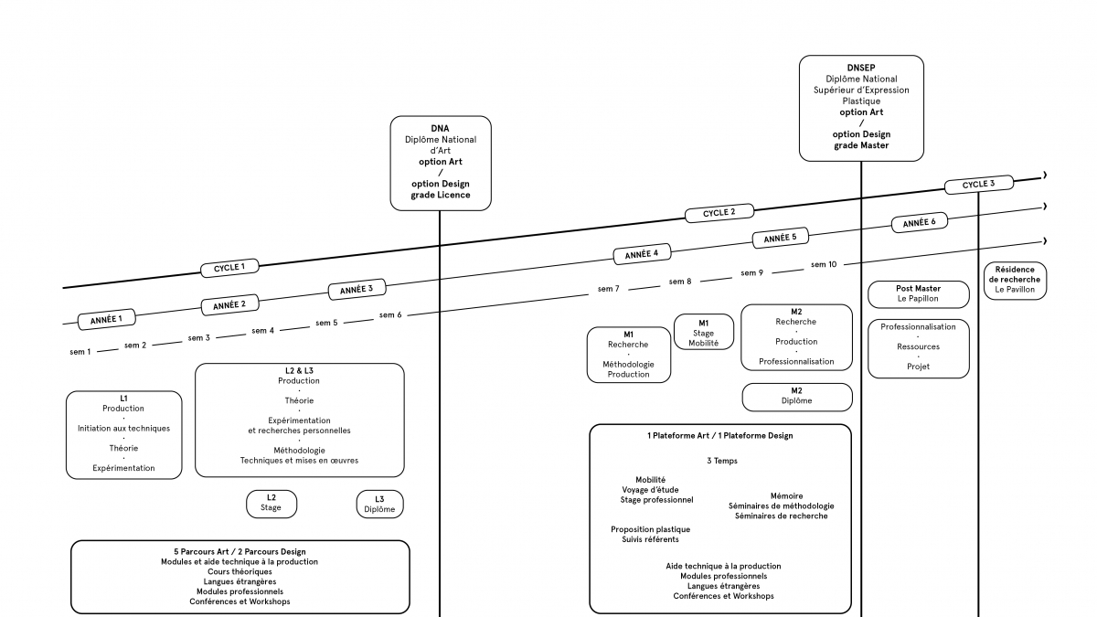 organigramme de l'offre de formation
