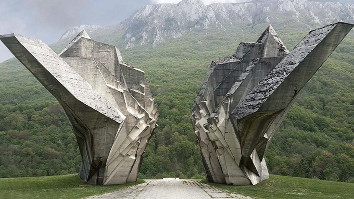 Battle of Sutjeska Memorial Monument Complex in the Valley of Heroes Tjentište, Republic of Srpska, Bosnia and Hercegovina