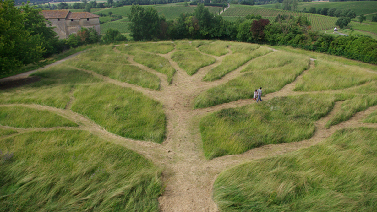 Laurent Cerciat - Installation éphémère, résidence Nouaison, Pujols sur Dordogne, 2009.