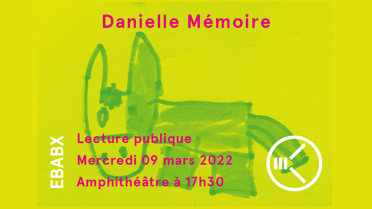 Sérigraphie ebabx - Lecture publique #8 - Danielle Mémoire