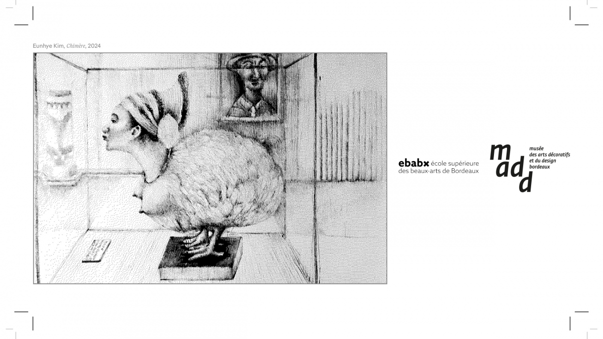Objets orphelins et musées à l’ère décoloniale - graphisme : Quentin Martial - Visuel : Eunhye Kim, Chimère, 2024